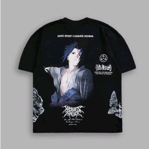 SASUKE UCHIHA "SIDE BY SIDE" SERIES PREMIUM TEE IN BLACK SIZE LARGE DARC SPORT